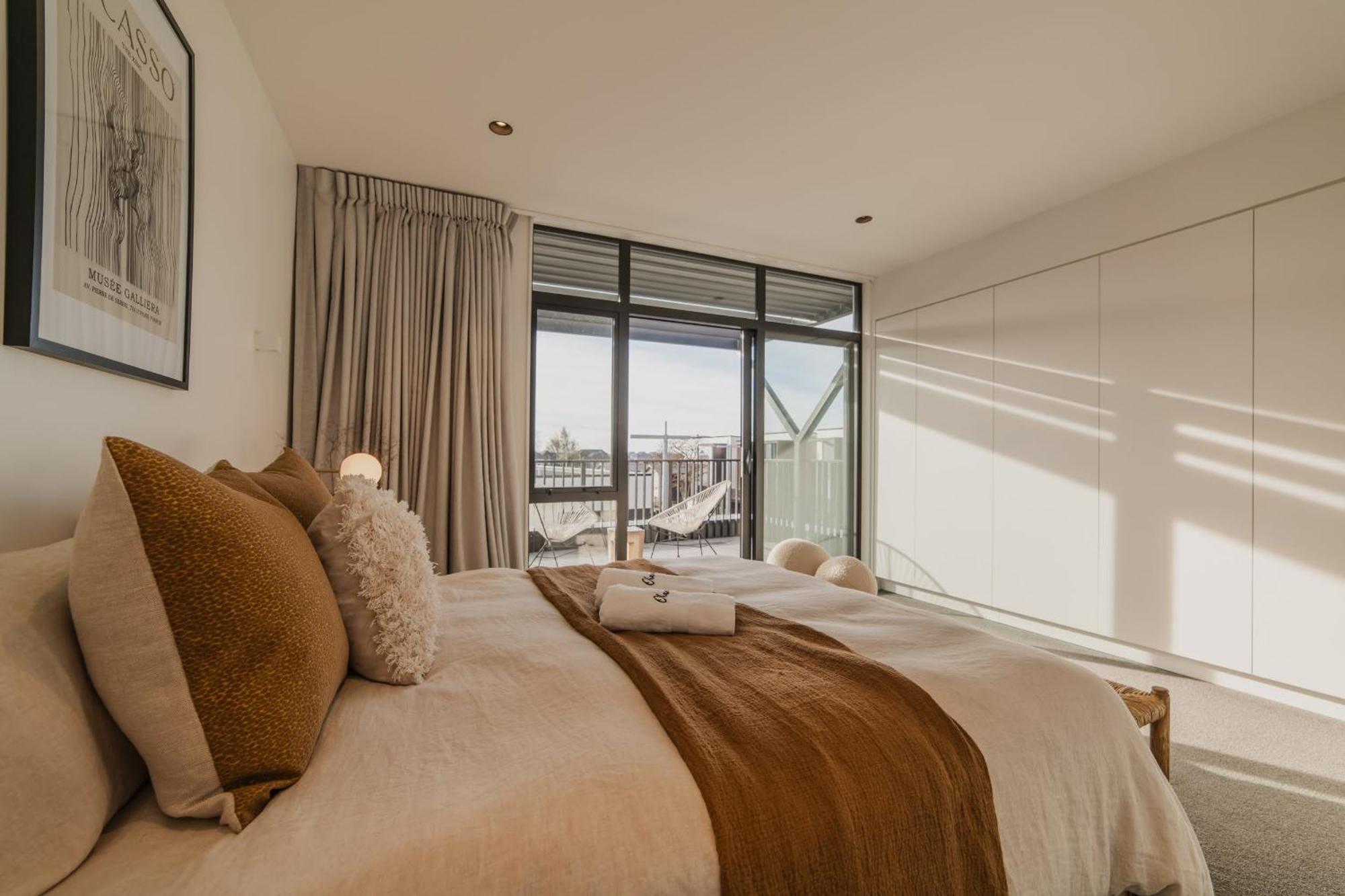 Willa Chic And Contemporary Living At Cambridge Terrace Christchurch Zewnętrze zdjęcie